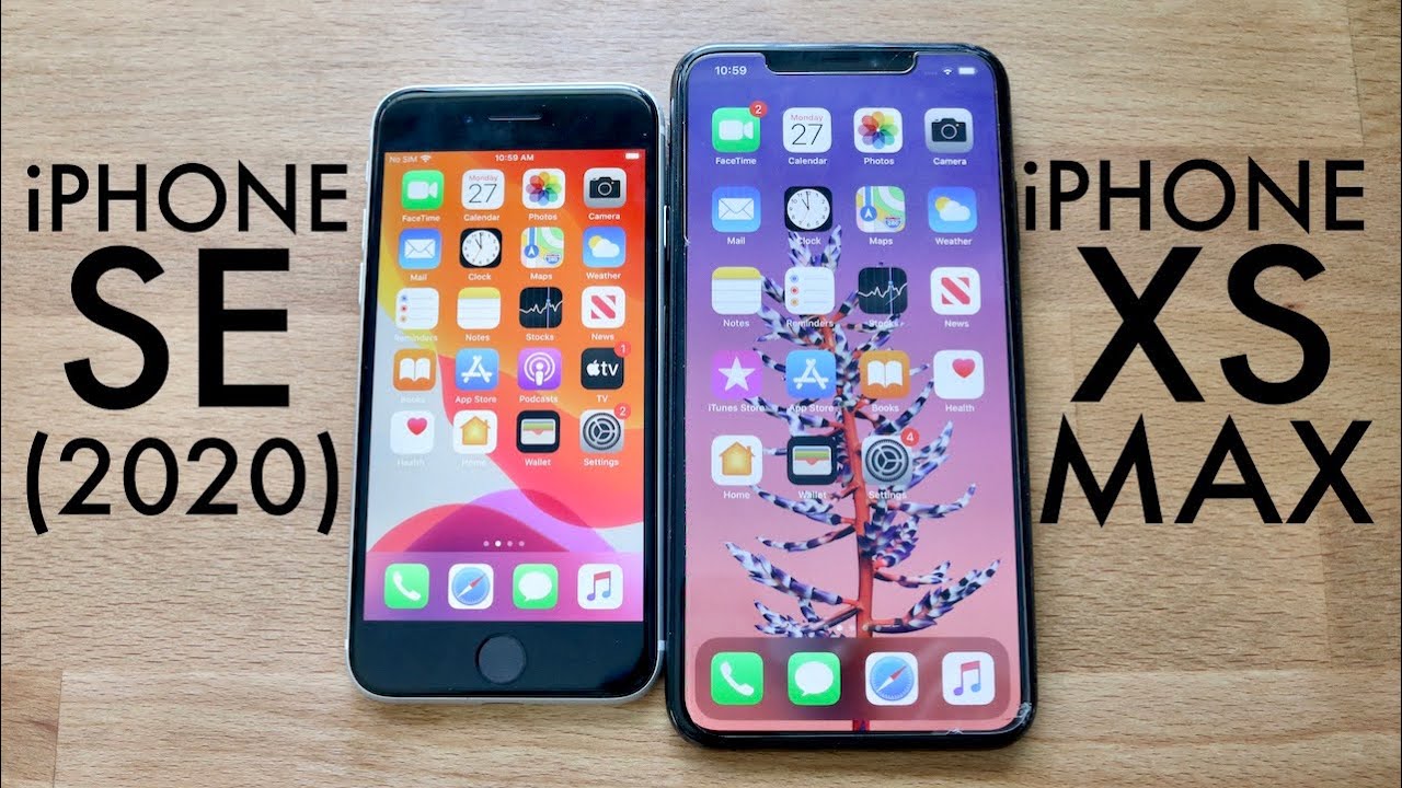Iphone Se Vs Iphone Xs Max Comparison Review Youtube