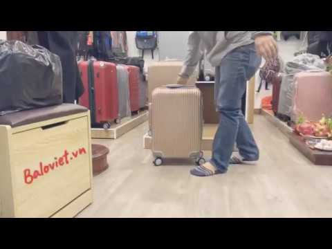 Trên tay vali xách tay vỏ nhựa Start up 806 20inch | vali xach tay miti