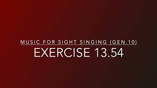Exercise 13.54 - Music for Sight Singing
