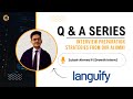 Q &amp; A Series with our Alumni: Ft. Zubair | Growth Intern at Languify🚀