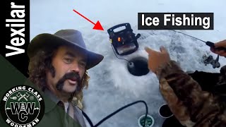 Vexilar Ice Fishing (White Perch, Crappie, &amp; Blue Gill) // Checking Ice thickness on Winnepesaukee