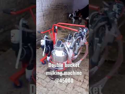 double bucket milking machine @45000.#milk machine#khoslatech#milk
