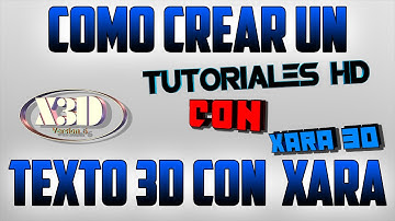 Como Hacer Un Texto 3D Con Xara 3D | Tutoriales HD