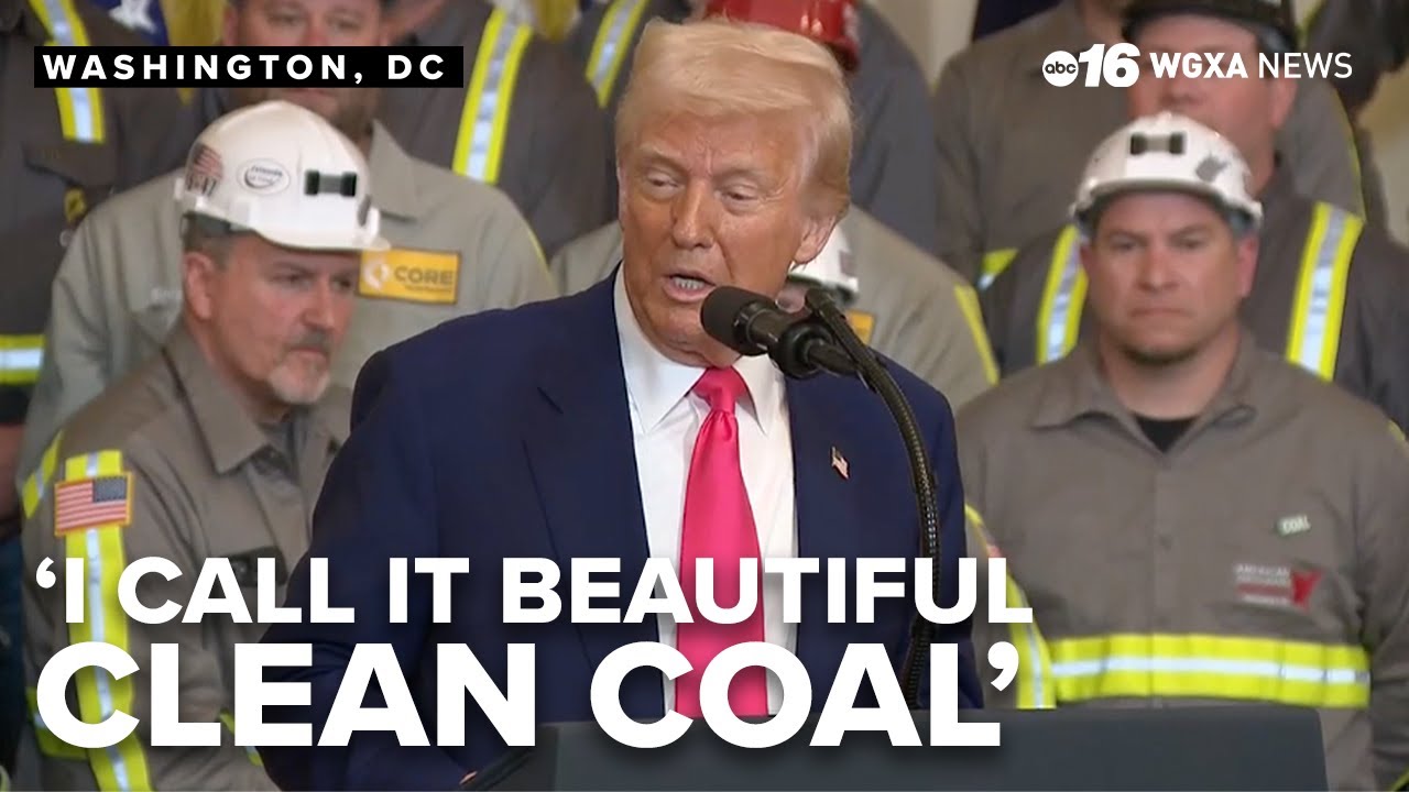 President Trump speaking on boosting US energy