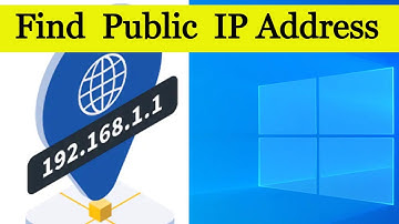 Find Your Public IP address in Windows PC/Laptop