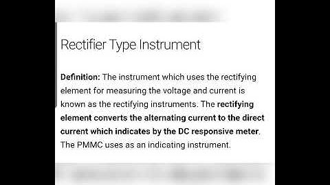 Rectifier type instrument (introduction) Part 1 EE 204 UNIT -2 by sushila chaudhary