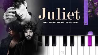 Jvke, Bryant Barnes, Emilio Piano - Juliet (piano Tutorial)