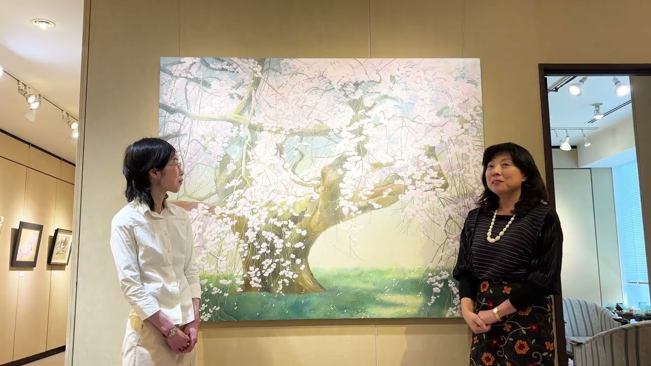 【ラスト一枚】松沢真紀　原画　油彩画 自然風景　癒し　永久に 松沢真紀展 - YouTube