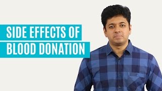 What Are The Side Effects Of Giving Blood