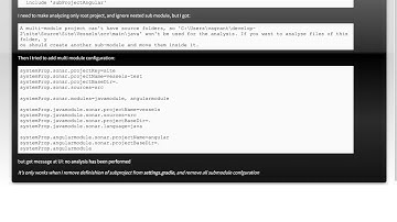 SonarQube not apply analyzing to the root project