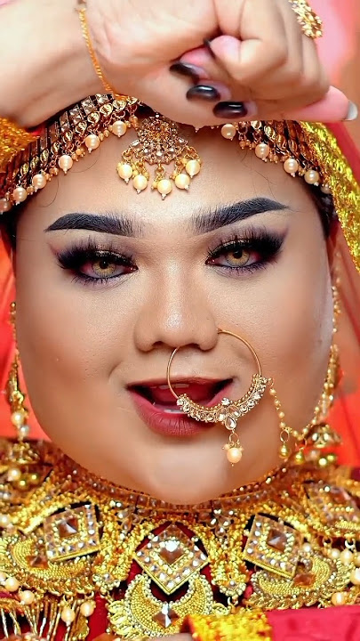 Viral Indian Bride Makeup 😱