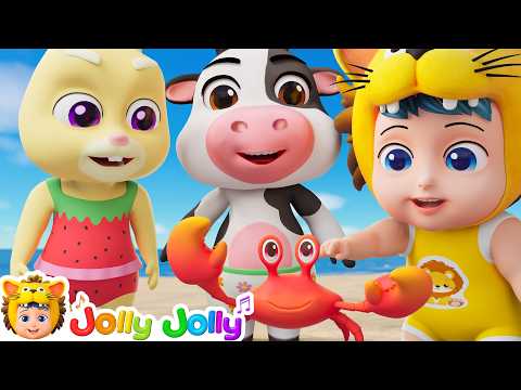 If You Are Happy And You Know It🦀 | Play Outside At The Beach Song | Jolly Jolly - Kids Songs