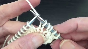 How to Knit Yarn Over (yo) Increase