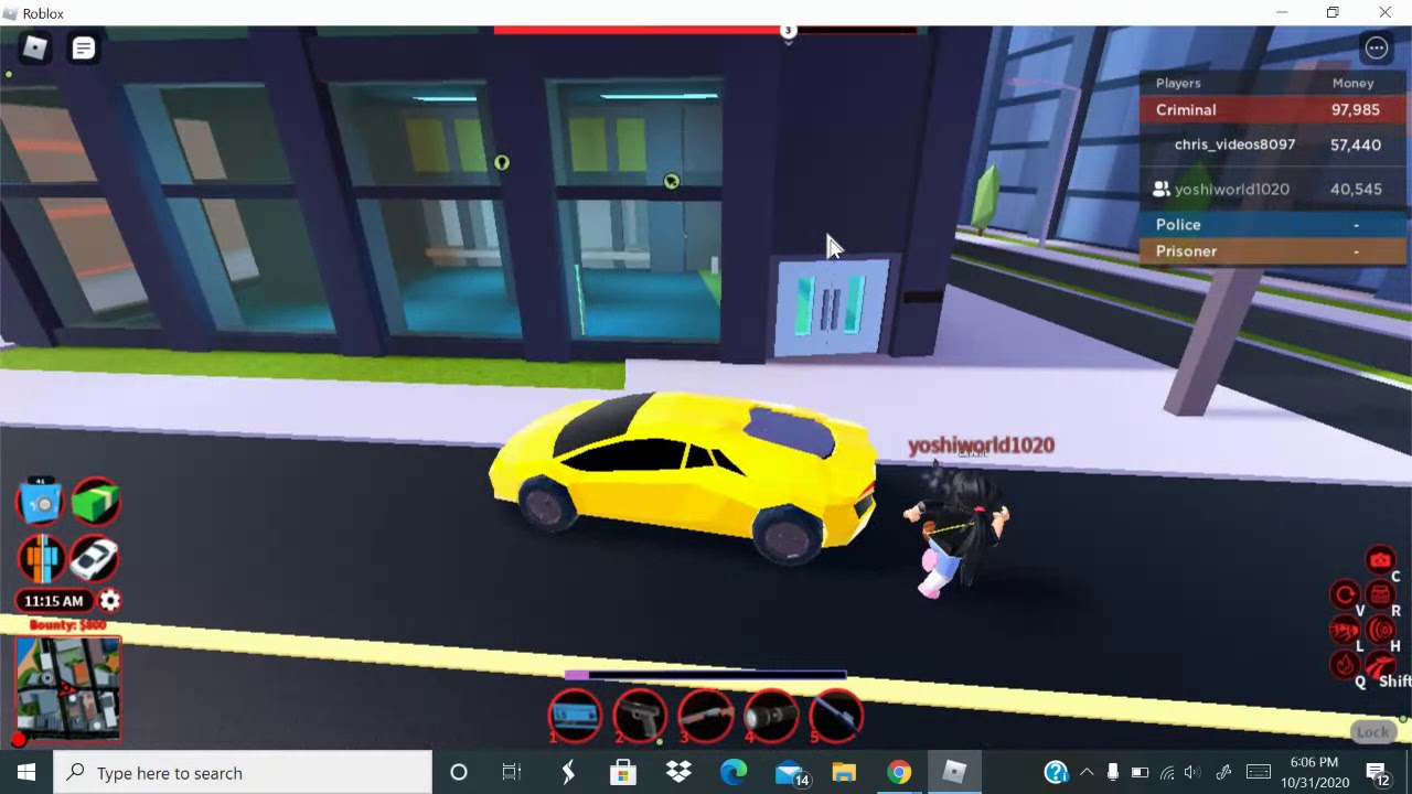 Roblox jailbreak with Yoshiworld