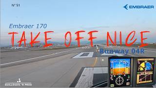 Take Off Nice Rwy 04R Pit View. Lfmn Décollage 04R.