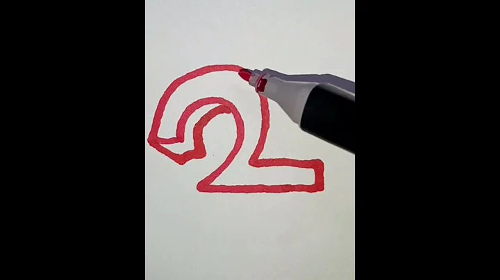 3d Number 2 | 3d Calligraphy art #shorts #satisfying #satisfyingvideo  #trendingvideo