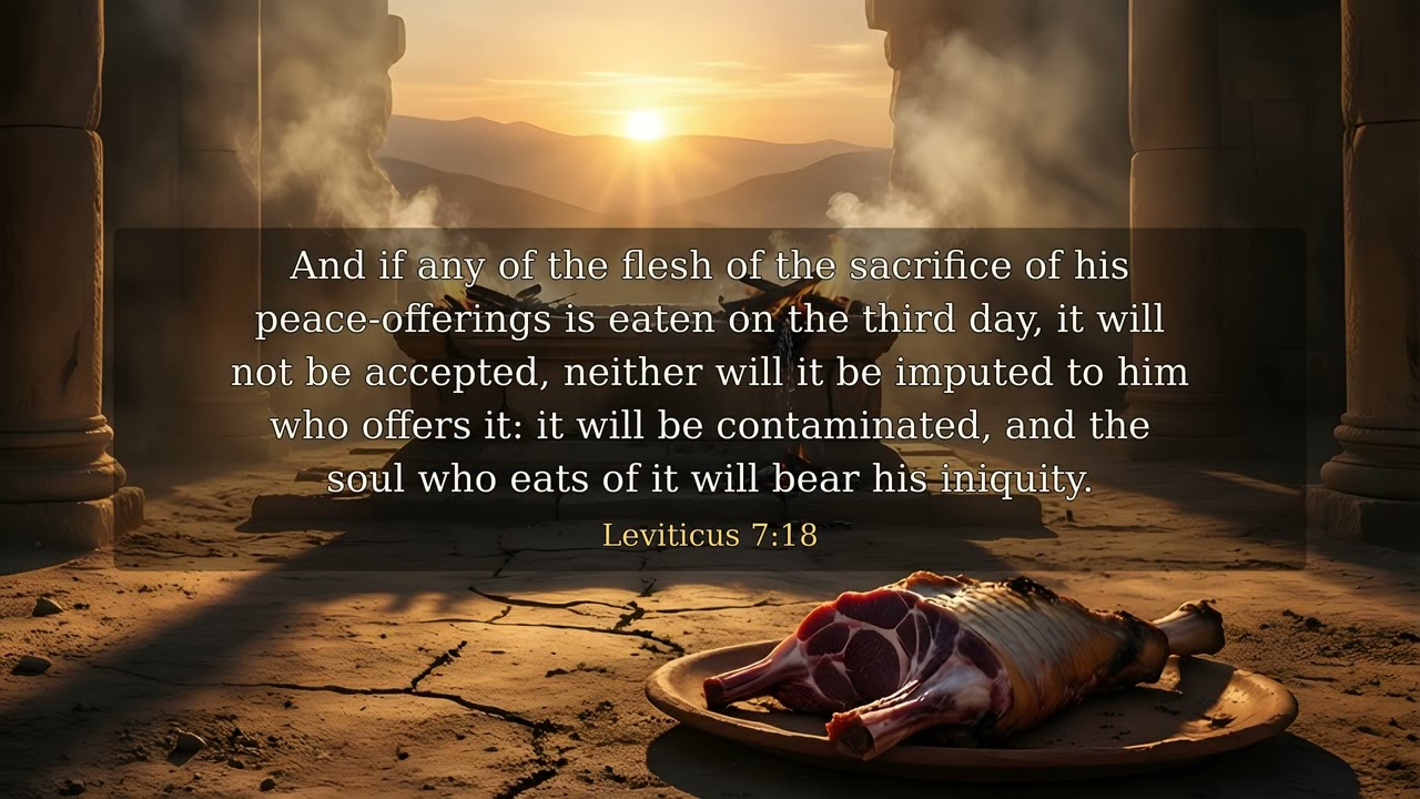 Leviticus Chapter 7 - UPDV Bible in 4K