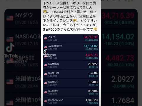 株価も債券も下がっています。どうすればいいの？