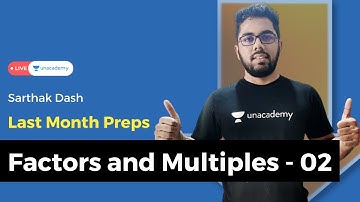 Factors and Multiples  |2| CAT 2022 Quantitative Aptitude Preparation | Sarthak Dash
