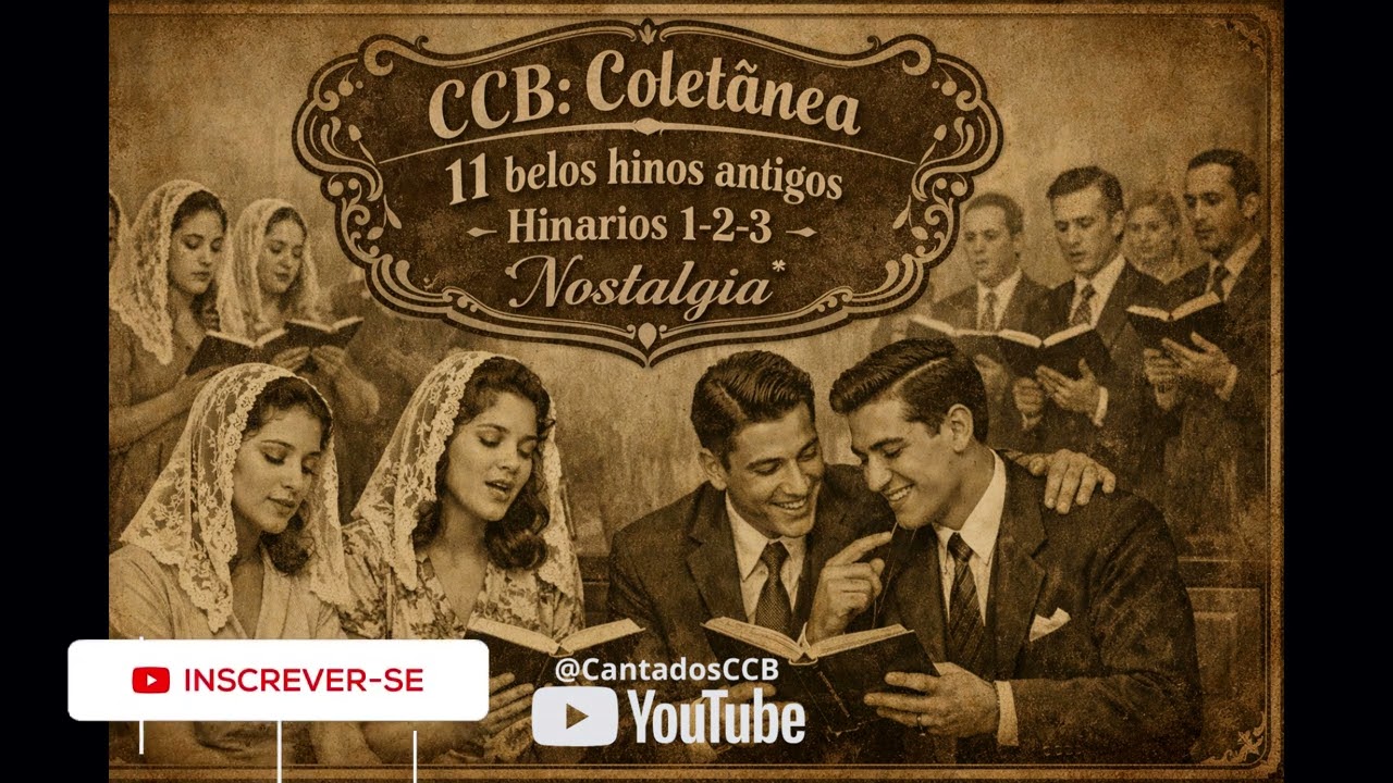 CCB: Coletânea 11 belos hinos antigos Hinários 1-2-3 