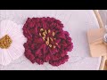 Flower embroidery for beginners/ Stem Stitch / French knots / Spider Web Stitch