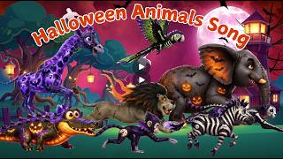 Halloween Animal Sounds Song🎃 Spooky Fun Animal Sounds &amp; Halloween Characters👻 Best Animals Learning