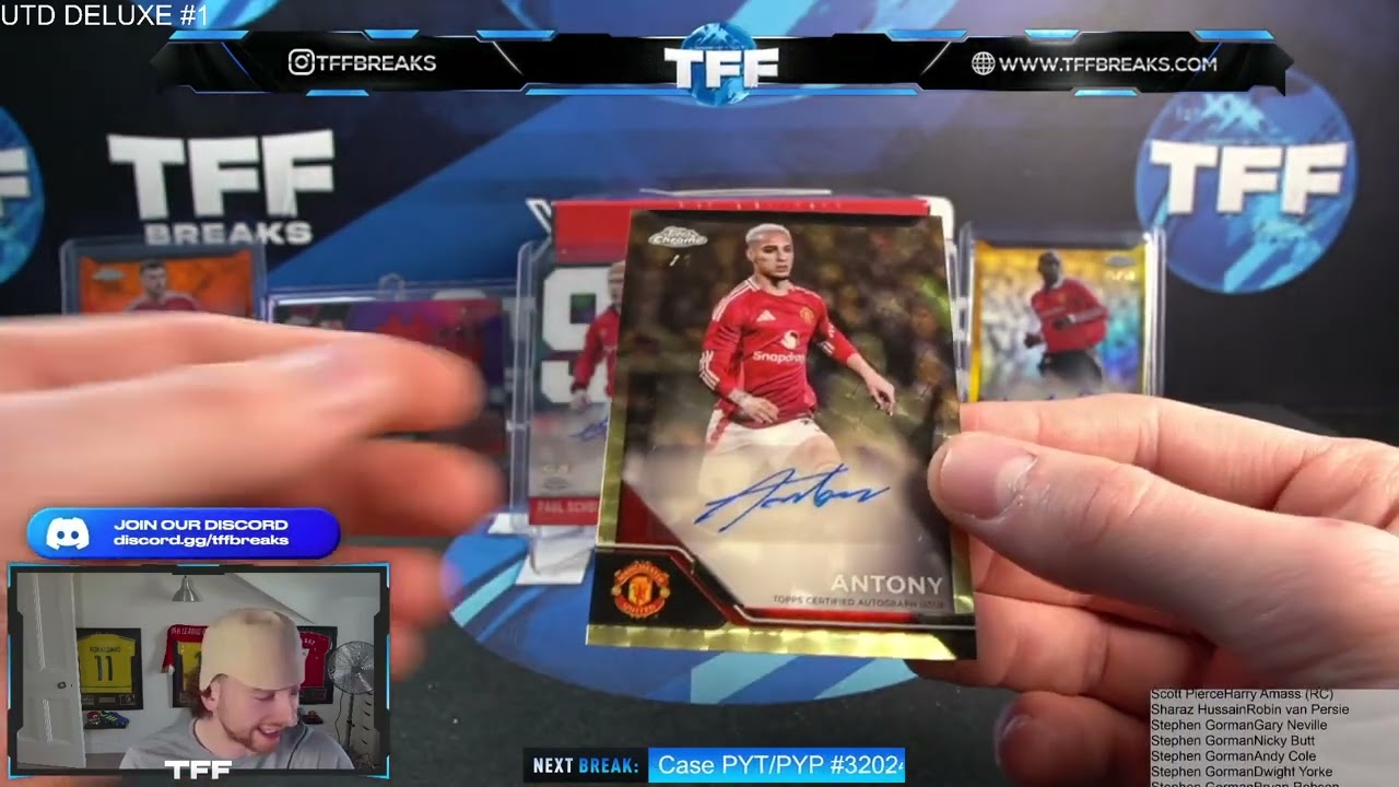 2024/25 Topps Chrome Deluxe Edition Manchester United 3 Box Case PYP #1