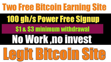 Two Free Bitcoin Mining Site Without Invest 2020 | Free Cloud Mining Site | Ahmad Online