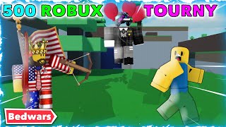 INSANE 500 ROBUX Bedwars SPLEEF Tournament ⚔️😱