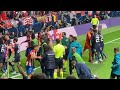 Last 10 minutes fight atletico vs man city ucl 2022  bench view