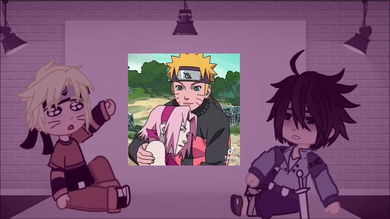 NARUTO'S FRIENDS_ AND FAMILY REACT TO SASUKE X SAKURA_ SLIGHT SASUSAKU  GACHACLUB GACHA FULL_HD👇 