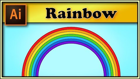 How to make a rainbow in illustrator 🌈 𝐅𝐀𝐒𝐓 🌈 (2020)