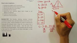 Small Sample Hypothesis Testing, Example 127