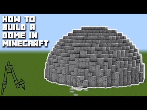 Minecraft में किसी भी आकार का गुंबद कैसे बनाएं !!! [ट्यूटोरियल]
