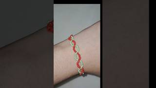 easy seed beads bracelet making#diy #bracelet #braceletmaking #shorts #trending #viral #easydiyideas