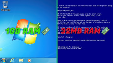 Windows 7, But The RAM Gets Lower And Lower...