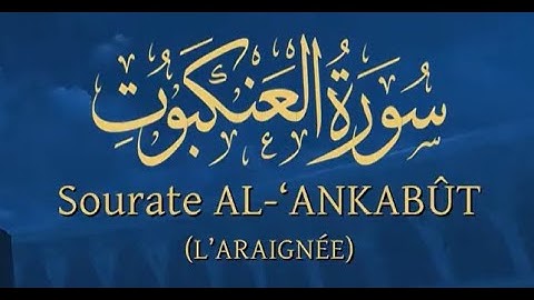 Sourate AL-ANKABÛT -Lecteur Nabil Hatim-سورة  العنكبوت -ورش- مترجمة للفرنسية-القارئ نبيل حتيم