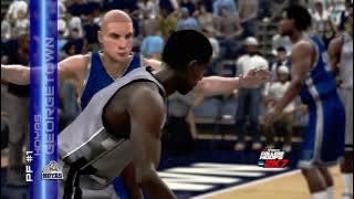 College Hoops 2K7 Xbox 360 Gameplay - Villanova Wildcats vs Georgetown Hoyas