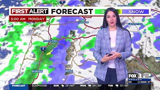 First Alert Sunday morning FOX 12 weather forecast (4\/28)