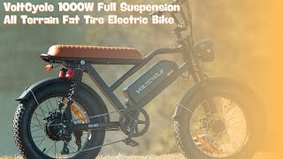 Voltcycle 1000W Full Suspension All Terrain Fat Tire Electric Bike