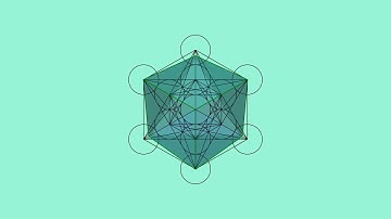 Platonic Solids - Cube emerging from two-dimensional Metatron