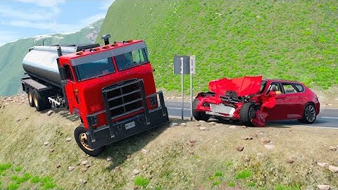 Bus vs Cliff Drops #1 -BeamNG.Drive | Most insane Bus crashes