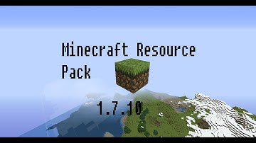 How to Install a Minecraft Resource Pack 1.7.10 (All versions)