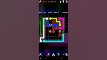 How To Solve Flow Free Bridges Bonus Pack Level 44 9x9 Board Walk Through Solution Walkthrough