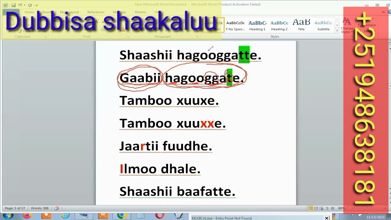 Barnoota Afaan Oromoo jalqaba irraa #dubbisa shaakaluu