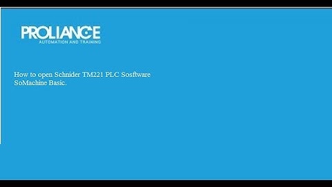 Schneider Electric PLC TM221 programming