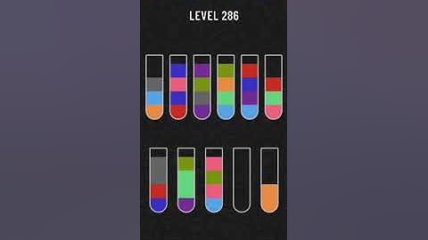 Water Sort Puzzle Level 286 Walkthrough Solution Android/iOS 💦