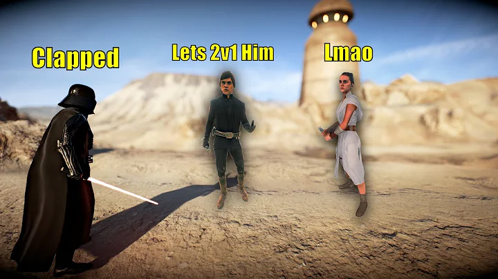 Toxic Team In Hero Showdown 2v1 and Gets Humiliated Then Begs For Mercy - Battlefront 2