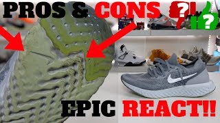 nike epic react sole wear