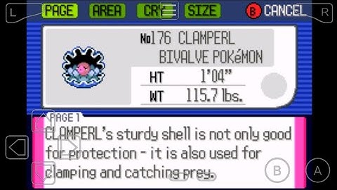 176: Where to Find Clamperl in Pokemon Ruby!